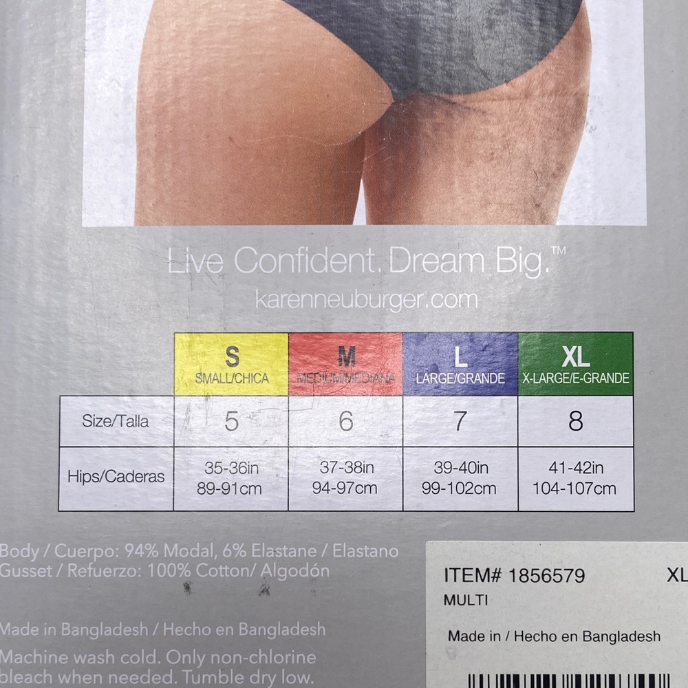 Karen Neuburger Modal‎ Hipster Panties - 5 Pack - Picture 7 of 7